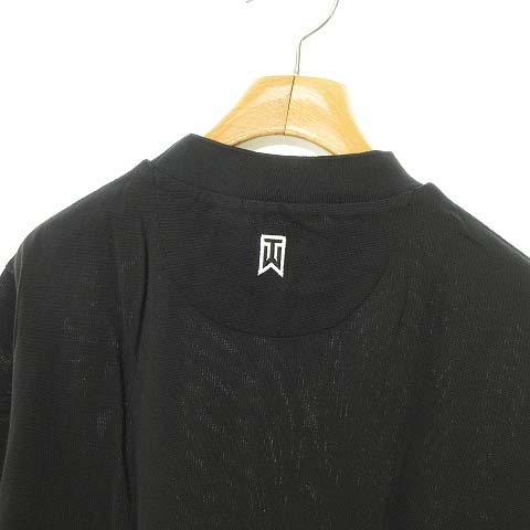 ナイキ Nike タイガーウッズ Tiger Woods モックネック Tシャツ トップス カットソー ゴルフウエア 半袖 L ブラック 国内正規品 メンズ 053 ベクトルパーク