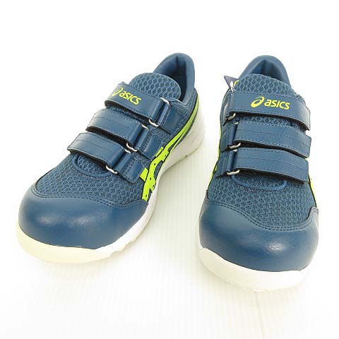 アシックス Asics Fcp2 スニーカータイプ 安全靴 作業靴 マジックテープ ベルクロ 25cm ブルー系 メンズ 053 ベクトルパーク