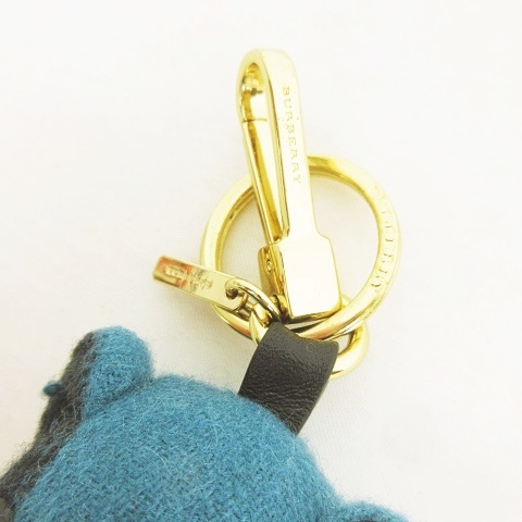 新着アイテム☆Burberry bearキーチャーム ブルー 未使用品 バーバリー BURBERRY 新作 トーマスベア チャーム イン