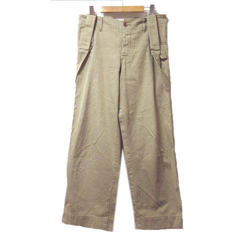 ジャーナルスタンダード Journal Standard サスペンダー付きチノ パンツ チノパン ワイド ボタンフライ ベージュ 36 S コットン X レディース 053 ベクトルパーク