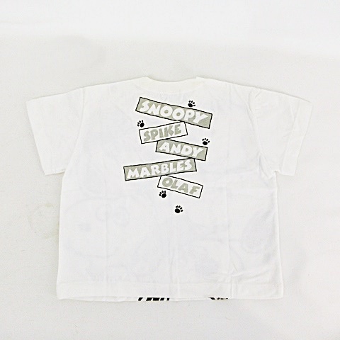 ファミリア Familiar Snoopy 90 Tシャツ プリント スヌーピー スパイク アンディ マーブル オラフ Snoopy Spike Andy Marbles Olaf ホワイト 白 キッズ 053 ベクトルパーク