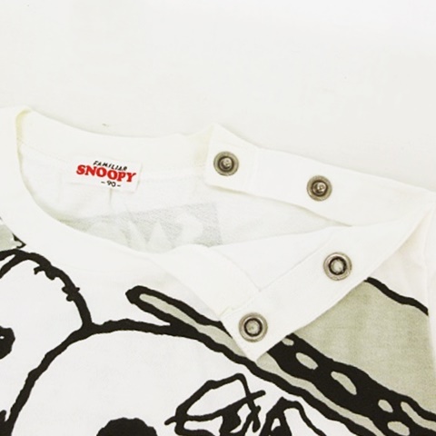 ファミリア Familiar Snoopy 90 Tシャツ プリント スヌーピー スパイク アンディ マーブル オラフ Snoopy Spike Andy Marbles Olaf ホワイト 白 キッズ 053 ベクトルパーク