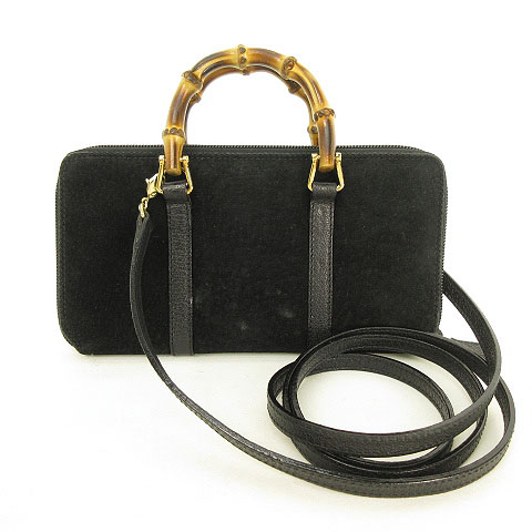 グッチ GUCCI バンブー スエード ウォレットショルダー お財布  