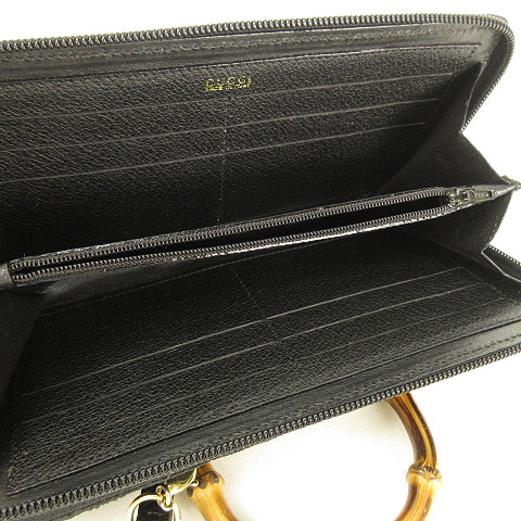 グッチ GUCCI バンブー スエード ウォレットショルダー お財布