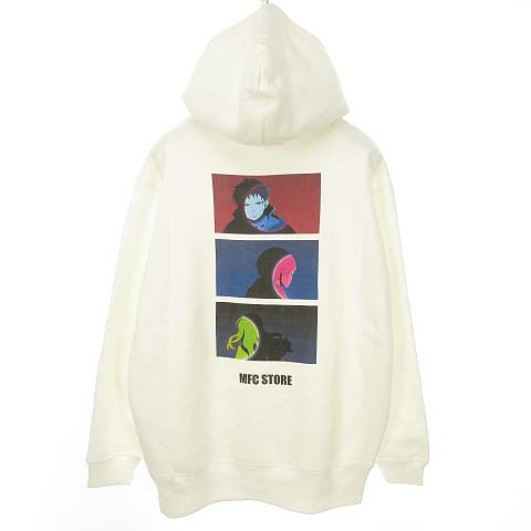 Mfc Store 炎炎ノ消防隊 アニメ コラボ スウェット プルオーバー パーカー L ホワイト メンズ レディース 053 ベクトルパーク