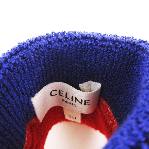 セリーヌ CELINE 2A57L 01LT TU リストバンド ロゴ刺繡 × トリコロール 