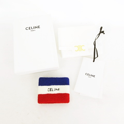 セリーヌ CELINE 2A57L 01LT TU リストバンド ロゴ刺繡