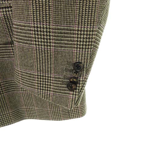 ザ スーツカンパニー The Suit Company Super1 S ウール グレンチェック ジャケット テーラード ブレザー ブラウン系 メンズ 053 ベクトルパーク