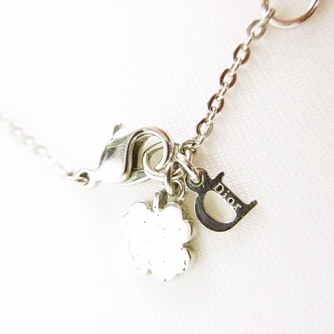 クリスチャンディオール Christian Dior ネックレス ストーン付き 