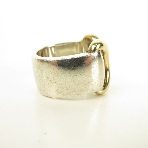 エルメス HERMES ノジカ リング 指輪 SV×AU750 コンビ シルバー