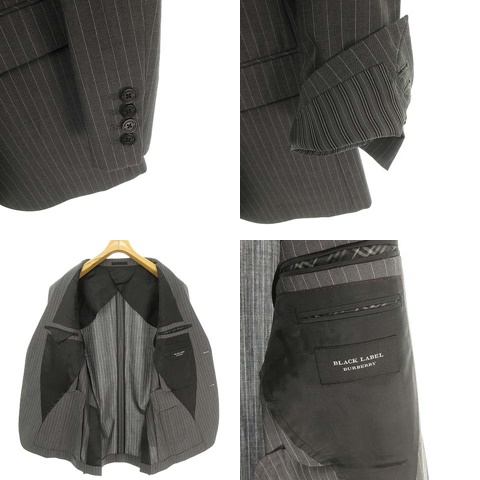 レビュー高評価のおせち贈り物 Black Burberry バーバリーブラックレーベル Label メンズ グレー 38r ストライプ柄 上下 セットアップ スーツ 2b シングル スーツ フォーマル My Velan Com レビュー高評価のおせち贈り物 Black Burberry バーバリーブラックレーベル Label メンズ グレー 38r ストライプ柄 上下 セットアップ スーツ 2b シングル スーツ フォーマル My Velan Com