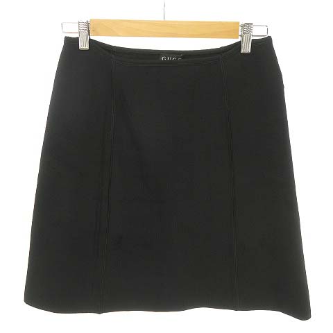 グッチ GUCCI 90s ZAMASPORT ミニ丈 スカート リブ ジャージー素材 L  