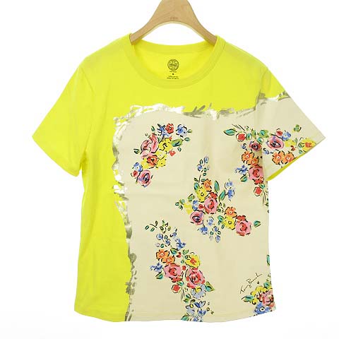 トリーバーチ TORY BURCH 美品 プリント Tシャツ カットソー トップス 