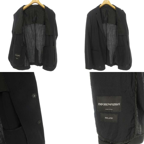 エンポリオアルマーニ EMPORIO ARMANI MILANO シワ加工 スーツ