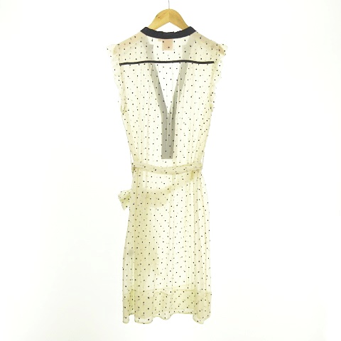 トリーバーチ TORY BURCH リボンベルト付き ワンピース ドット 水玉 