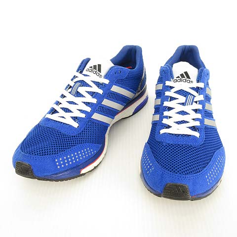 アディダス Adidas B アディゼロ ジャパン ブースト2 ランニングシューズ 26cm ブルー メンズ 053 ベクトルパーク