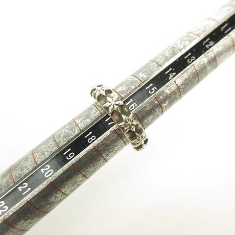 クロムハーツ CHROME HEARTS STAR BAND RING 2000 スターバンド リング  