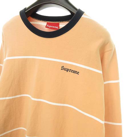 シュプリーム Supreme 17aw Struped Crewneck クルーネック スウェット シャツ トレーナー ボーダー M ピンク系 メンズ 053 ベクトルパーク シュプリーム Supreme 17aw Struped Crewneck クルーネック スウェット シャツ トレーナー ボーダー M ピンク系 メンズ 053 ベクトルパーク