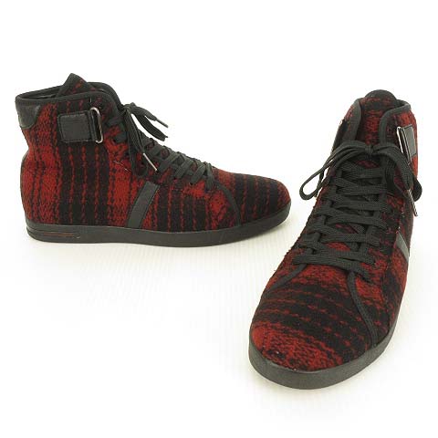 DOLCE&GABBANA ドルチェ&ガッバーナ ハイカットスニーカー レッド 