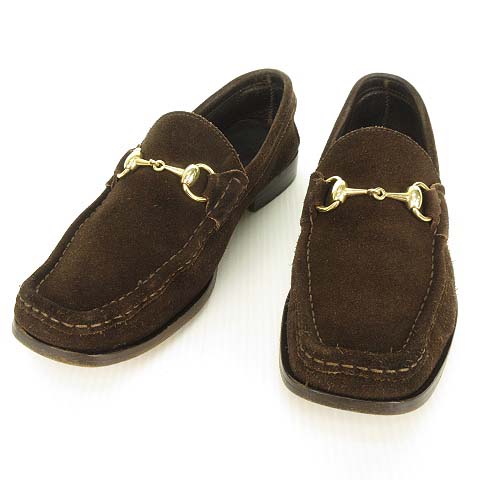 グッチ GUCCI ホースビット ローファー スリッポン スウェード 