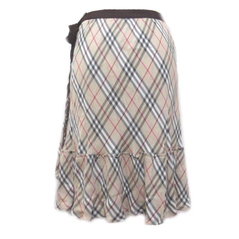 大人気】バーバリーブルーレーベル ノバチェック ラップスカート 38