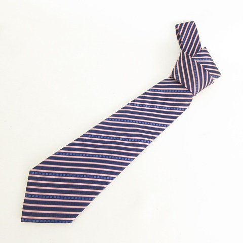 シャネル CHANEL ネクタイ ココ レジメンタルストライプ 斜め