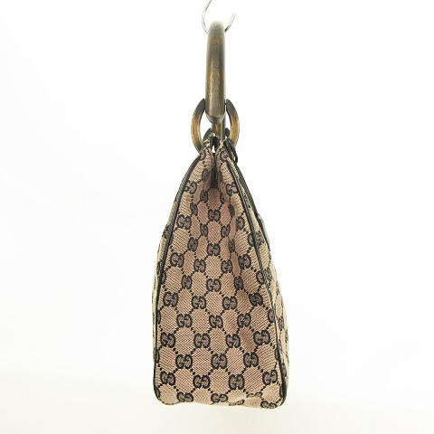 グッチ GUCCI GG ハンドバッグ 106495 GGキャンバス × ウッドハンドル 