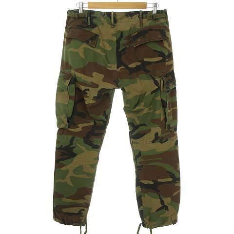 ダブルアールエル RRL リップストップ カーゴパンツ ミリタリー ウッド  