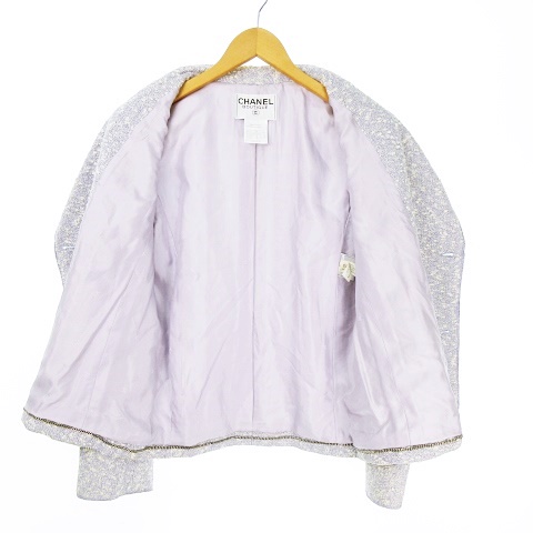 シャネル CHANEL 98P ココマーク入りボタン ジャケット & スカート 