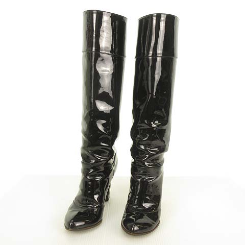 ドルチェ&ガッバーナ ドルガバ DOLCE&GABBANA ヒール ロングブーツ 