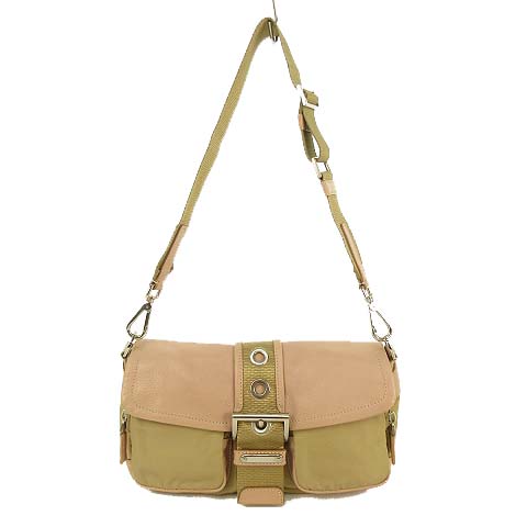 プラダ PRADA BR2417 ナイロン レザー ショルダーバッグ 斜め掛け  