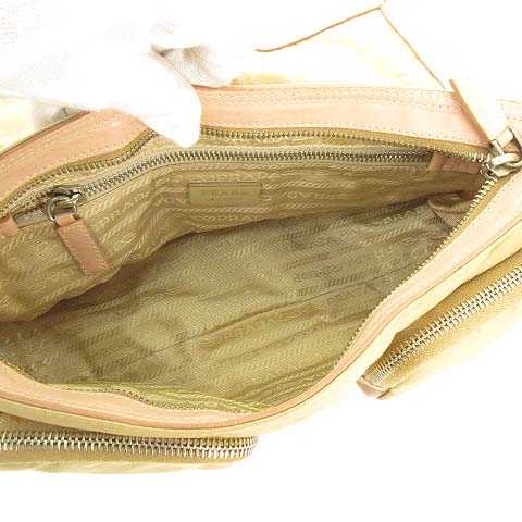 プラダ PRADA BR2417 ナイロン レザー ショルダーバッグ 斜め掛け  