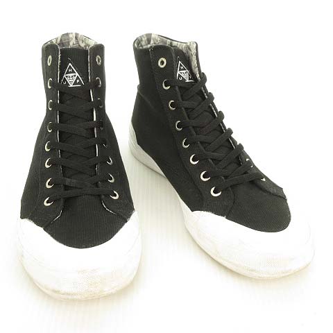 ハフ Huf Obey Classic Hi ハイカット スニーカー キャンバス 26cm ブラック 黒 メンズ 053 ベクトルパーク ハフ Huf Obey Classic Hi ハイカット スニーカー キャンバス 26cm ブラック 黒 メンズ 053 ベクトルパーク