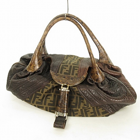 フェンディ FENDI スパイバッグ ハンドバッグ ズッカ FF キャンバス 