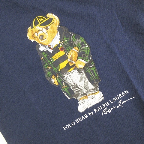 ラルフローレン RALPH LAUREN ポロベア Tシャツ ラガーシャツ×ダッフルコートプリント POLO BEAR FALL II タグ付き 男の子 女の子 男女兼用 子供服 キッズ