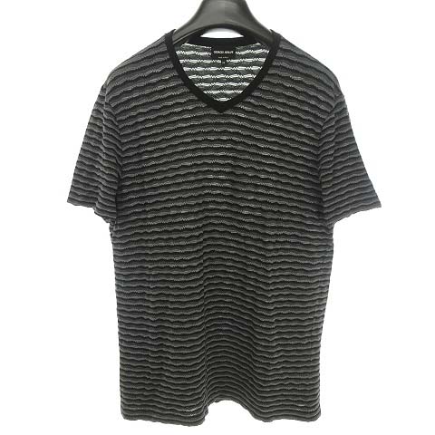 ジョルジオアルマーニ GIORGIO ARMANI 黒タグ ジャガード ニット 
