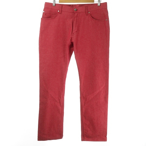 ルイヴィトン LOUIS VUITTON 16SS 美品 先染め レッドデニム パンツ 