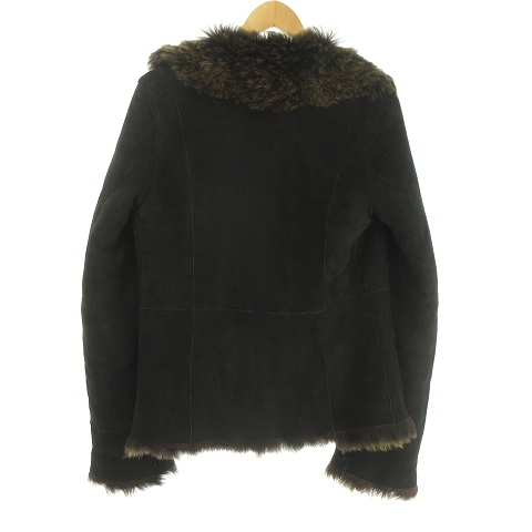 ロンシャンムートンコート 美品 黒 ロングコートコレクション