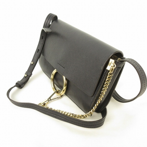 クロエ CHLOE フェイ Faye スモールショルダーバッグ レザー リング 