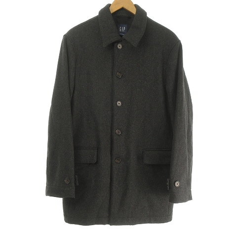 ギャップ Gap ステンカラー コート ジャケット メルトン ベンチレーション ホール 5b M グレー 0808 メンズ 053 ベクトルパーク
