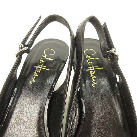 COLE HAAN 6B オープントゥバックストラップレッド