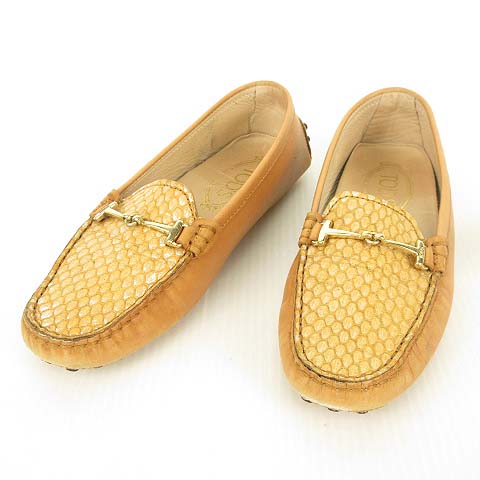 トッズ Tod S ドライビング シューズ ビット ローファー スリッポン 35 ブラウン系 Ibo26 レディース 053 ベクトルパーク