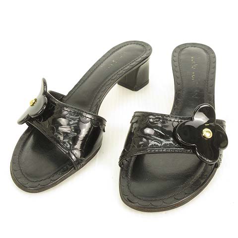 ルイヴィトン LOUIS VUITTON MA1004 ミュール サンダル フラワー  