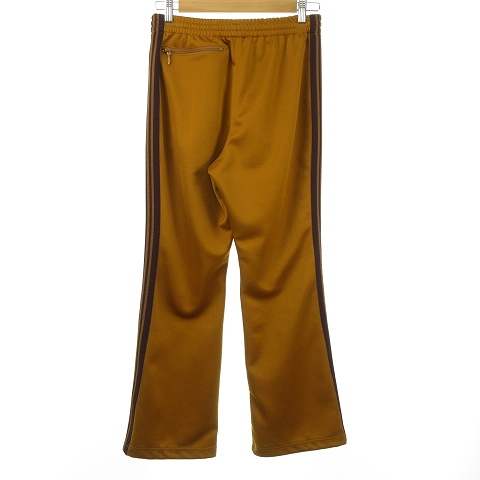 ニードルス ニードルズ Needles 21SS IN183 Boot-Cut Track Pant Poly Smooth トラックパンツ ブーツカット ジャージパンツ パピヨン 刺繍 マスタード XS 0911 メンズ