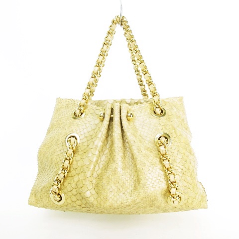 エンポリオアルマーニ EMPORIO ARMANI パイソン柄 ヘビ柄 ハンドバッグ  