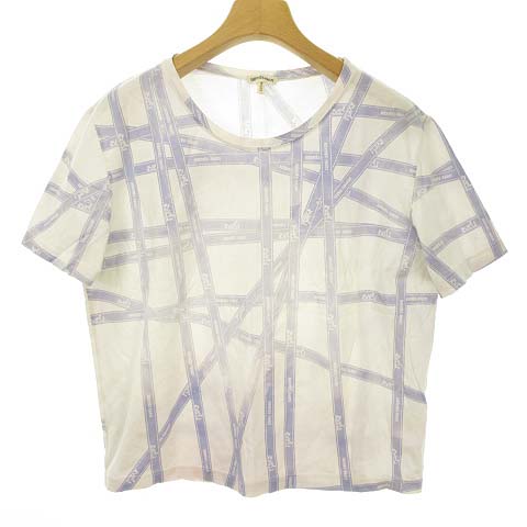 エルメス HERMES マルジェラ期 Tシャツ 半袖 リボン テープ柄