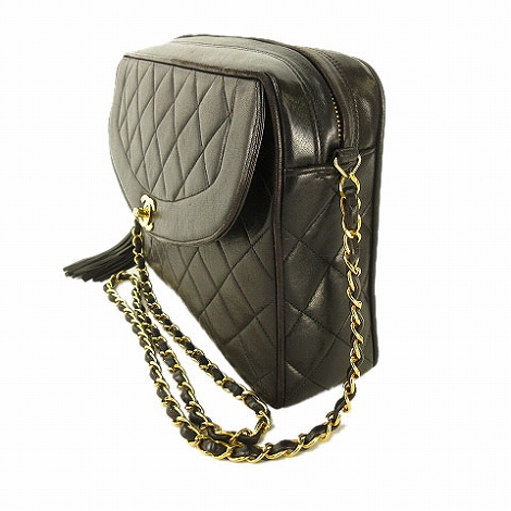 シャネル CHANEL マトラッセ ダイアナフラップ フリンジ チェーン  