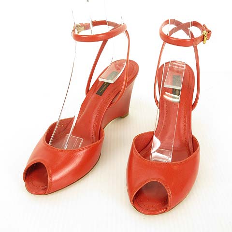 ルイヴィトン LOUIS VUITTON 美品 サンダル パンプス ウェッジ 