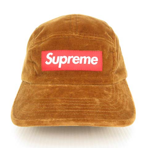 シュプリーム SUPREME 20AW Velvet Camp Cap 美品 ベルベット キャンプ 