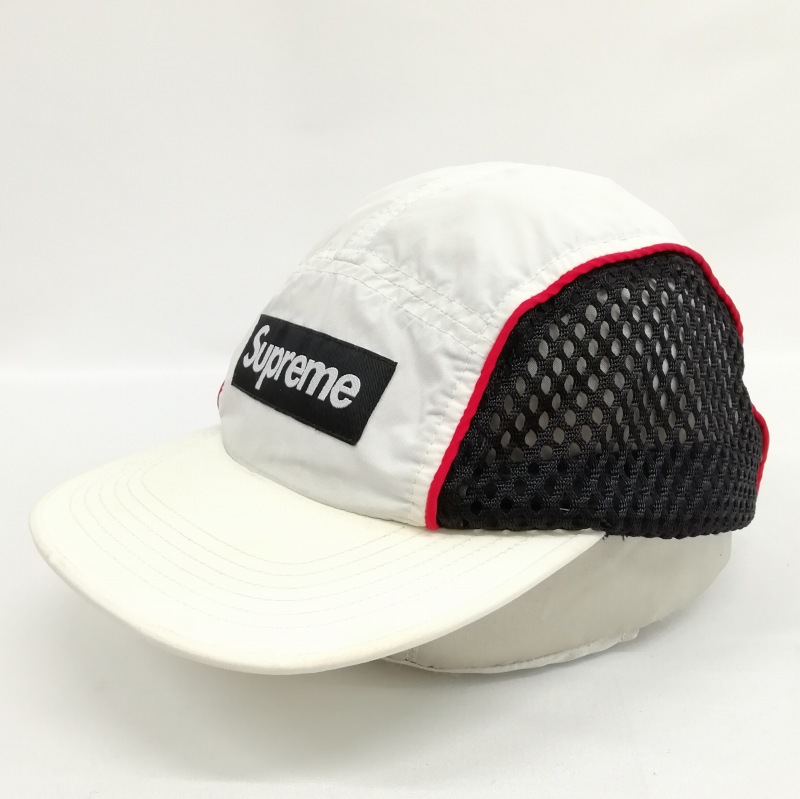 SUPREME トラッカーキャップ ホワイト/ブラック SUPREME ブラック